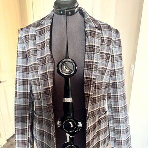 Tommy Hilfiger Women's Plaid Jacket Sz 4 Smoke Free Home